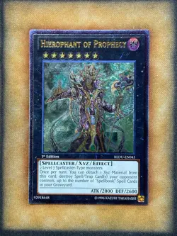 Yugioh Hierophant of Prophecy REDU-EN045 Ultimate Rare 1st Ed NM - Image 1