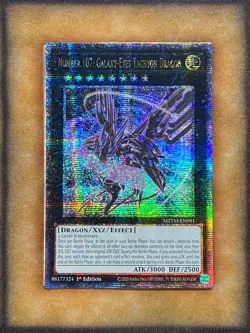 Yugioh Number 107: Galaxy-Eyes Tachyon Dragon MZTM-EN091 Quarter Century 1st NM - Image 1