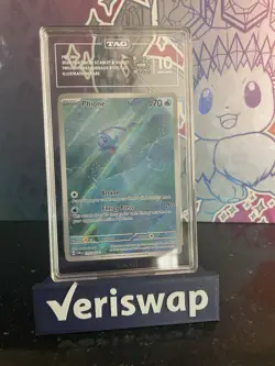 Pokemon TCG Phione Illustration Rare Card Twilight Masquerade Graded TAG 10 - Image 1