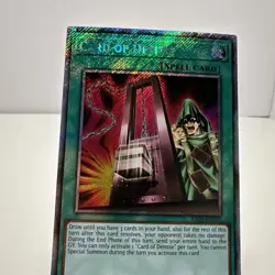 Card of Demise (Platinum Secret Rare) RA03-EN265 Quarter Century Bonanza 1st... - Image 2