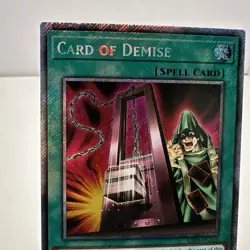 Card of Demise (Platinum Secret Rare) RA03-EN265 Quarter Century Bonanza 1st... - Image 3