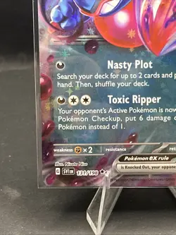 Pokemon TCG Toxicroak EX 131/198 Scarlet & Violet Double Rare Card NM Condition - Image 4