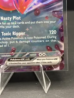 Pokemon TCG Toxicroak EX 131/198 Scarlet & Violet Double Rare Card NM Condition - Image 5