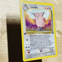 Vintage 1999 Clefable 17/64 Jungle Rare 1st Edition MP English Pokemon TCG Card - Image 2