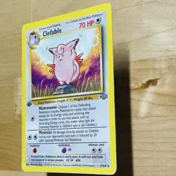 Vintage 1999 Clefable 17/64 Jungle Rare 1st Edition MP English Pokemon TCG Card - Image 3