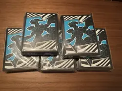 Pokemon TCG Black Bolt Elite Trainer Box Zekrom ETB Card Sleeves - 5 Packs - Image 1