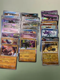 100 Card Pokemon Prismatic Evolutions Bulk Lot Common/Uncommon/Reverse Holo/Holo - Image 3