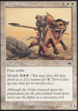 Daru Lancer -Foil Medium Play MTG Onslaught - Image 1