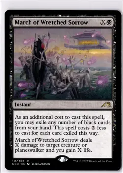 March Of Wretched Sorrow NM/M* Kamigawa Neon Dynasty 111/302 mtg -UnltdCards - Image 1
