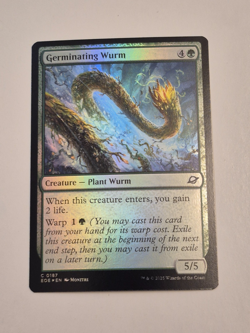 Germinating Wurm #187 FOIL (NM) Edge of Eternities EOE Magic MTG - Image 1