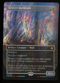 Crystal Barricade - MANA FOIL - Borderless - MTG Foundations - RareCo - Image 1