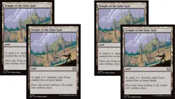 4x - Temple of the False God - x4 - CMR: Duskmourn: House of Horror - UC NM MTG - Image 1