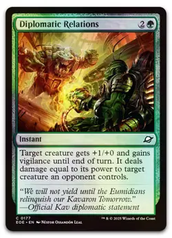 Diplomatic Relations #177 (Foil) (NM) Edge of Eternities EOE Magic MTG - Image 1