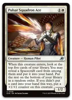 Pulsar Squadron Ace #28 (NM) Edge of Eternities EOE Magic MTG - Image 1