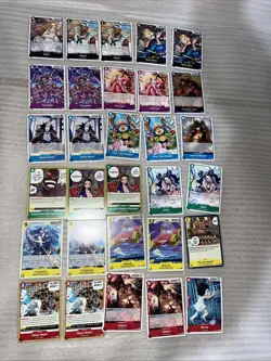 One Piece Card Game Lot Of 30 Cards (Multi Set) (lot2) - Image 1