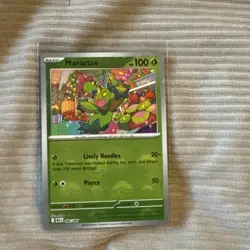 Maractus White Flare Black Bolt Pokeball Pokemon Mint 008/086 - Image 2