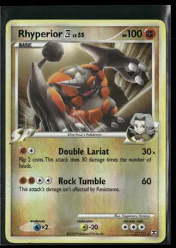 Rhyperior 32/111 Reverse Holo - Pokemon TCG Rising Rivals 2009 - Image 1