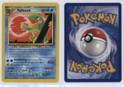Politoed Pokemon Neo Discovery #27 2001 1j5g - Image 3