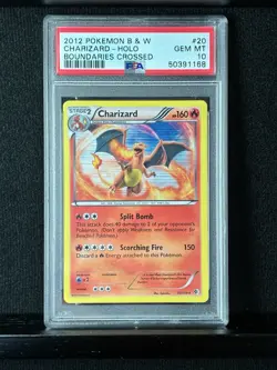 2012 Pokemon Black & White Boundaries Crossed #20 Charizard Holo PSA 10- Pop 81 - Image 2
