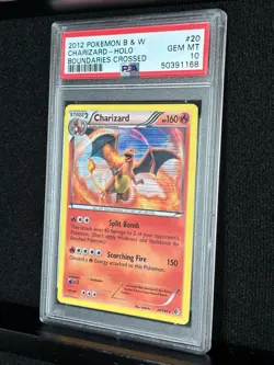 2012 Pokemon Black & White Boundaries Crossed #20 Charizard Holo PSA 10- Pop 81 - Image 5