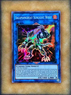Yugioh Salamangreat Sunlight Wolf OP10-EN009 Super Rare LP - Image 1