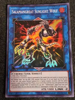Yugioh Salamangreat Sunlight Wolf OP10-EN009 Super Rare LP - Image 1