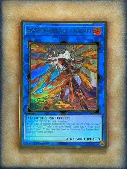 Yugioh Sky Striker Ace - Kagari MAGO-EN038 Gold Rare Alt Art 1st Ed NM - Image 1