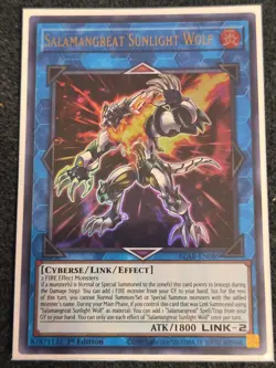 Yugioh Salamangreat Sunlight Wolf BLAR-EN089 Ultra Rare 1st Ed NM - Image 1