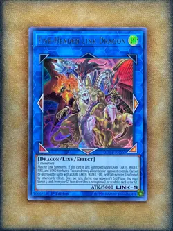 Yugioh Five-Headed Link Dragon DUOV-EN007 Ultra Rare 1st Ed NM - Image 1