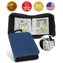 Stylish Z-Blue 1-Pocket Trading Card Album - Protect & Organize Collectibles - Image 1