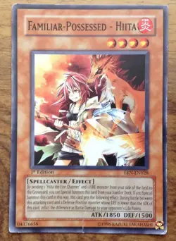 YuGiOh Card ! - Familiar - Possessed - Hiita EEN-EN028 1st Edition. Free Postage - Image 1
