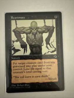 Reanimate Black Regular Vintage Card Tempest Edition Free Shipping - Image 1