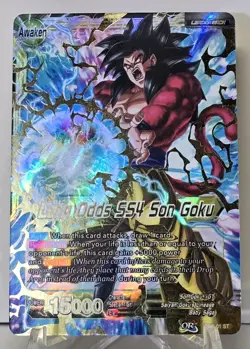 Long Odds SS4 Son Goku SD5-01 ST FOIL Dragon Ball Super Card Game NM/M - Image 1