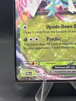 Pokemon TCG Rabsca EX Destined Rivals Card 025/182 NM Condition - Image 4