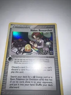 Pokemon TCG Trainer Card Holon Researcher Delta Species Holo Rare - Image 2