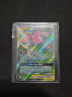 Venusaur & Snivy GX (Full Art) 210/236 Sm-Cosmic Eclipse Holo Near Mint Card - Image 1