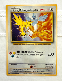 Pokemon Promo Articuno Moltres Zapdos Jumbo Oversized Card - Image 1