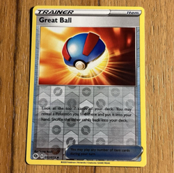 Great Ball 052/073 Champions Path Reverse Holo Pokemon Card NM - Image 1