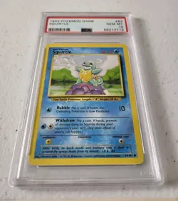 Squirtle 63/102 - Base Set WOTC *PSA 10 - GEM MINT* Vintage Pokemon Card - Image 2
