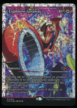 Explosive Getaway - FRACTURED FOIL - Showcase - MTG Aetherdrift - RareCo - Image 1
