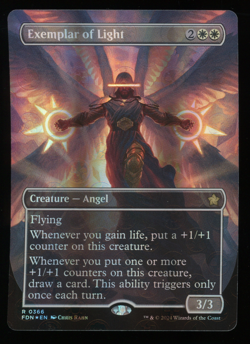 Exemplar of Light - MANA FOIL - Borderless - MTG Foundations - RareCo - Image 1