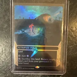 MTG Petrified Field #0032 Stellar Sights FOIL Edge Of Eternities Borderless EoE - Image 1