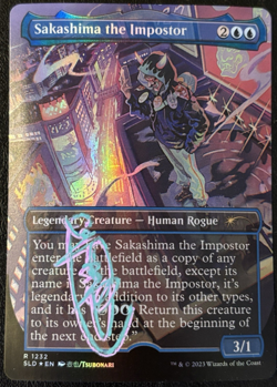 Sakashima the Impostor Foil Artist Proof Signed Sketched Secret Lair SLD MTG - Image 1