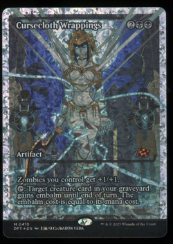 Cursecloth Wrappings - FRACTURED FOIL - Showcase - MTG Aetherdrift - RareCo - Image 1