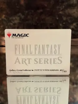 MTG Golbez, Crystal Collector (Gold Stamped Art Series) #45/53 Final Fantasy - Image 2