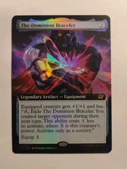 FOIL MTG Edge Of Eternities- The Dominion Bracelet 0352 (Extended Art) - Image 1