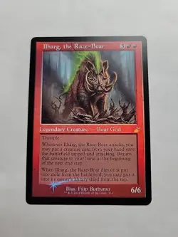 MTG - Ilharg, the Raze-Boar (Retro Frame) Ravnica Remastered Foil #334 - Image 1