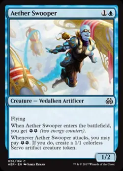Aether Swooper -Foil Medium Play MTG Aether Revolt - Image 1