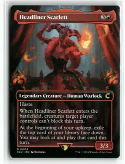 Headliner Scarlett 0004 Borderless Ravnica: Clue Edition CLU MTG Magic - Image 1