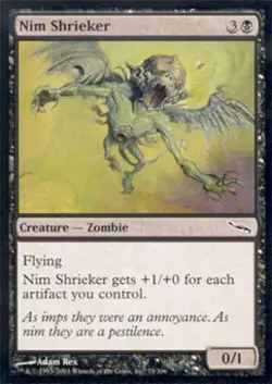 Nim Shrieker -Foil Medium Play MTG Mirrodin - Image 1
